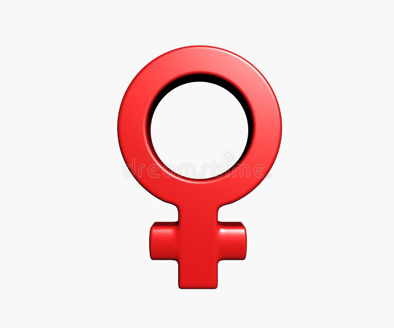 Female Symbol On White Background 3d Illustration Stock Illustration Image 29938983