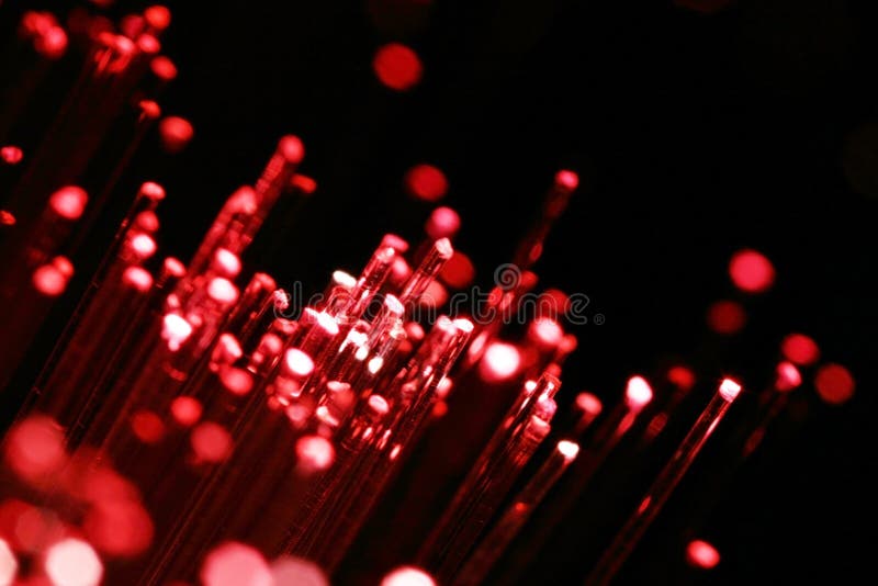 Red fiber optic lights stock image. Image of information 22154727