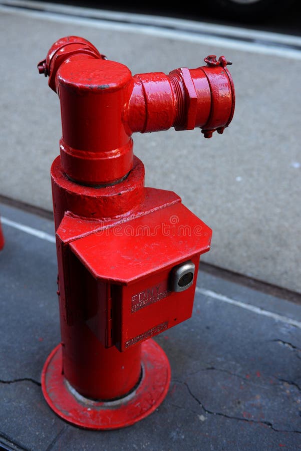 Red Fire Hydrant stock photo. Image of help, downtown - 29614008