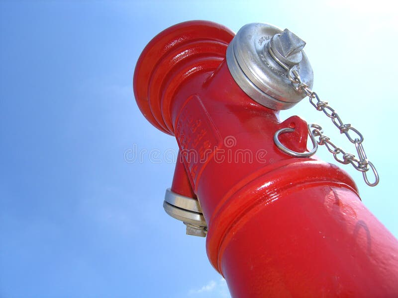 Red fire hydrant