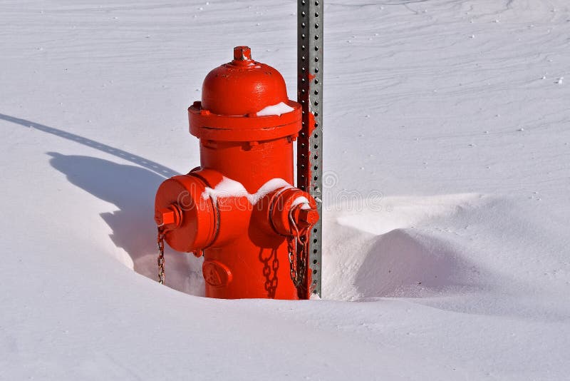 Fire Hydrant Buried in Snow Stock Image Image of outside, danger