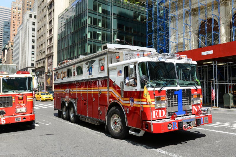Red Fire Truck in New York City
