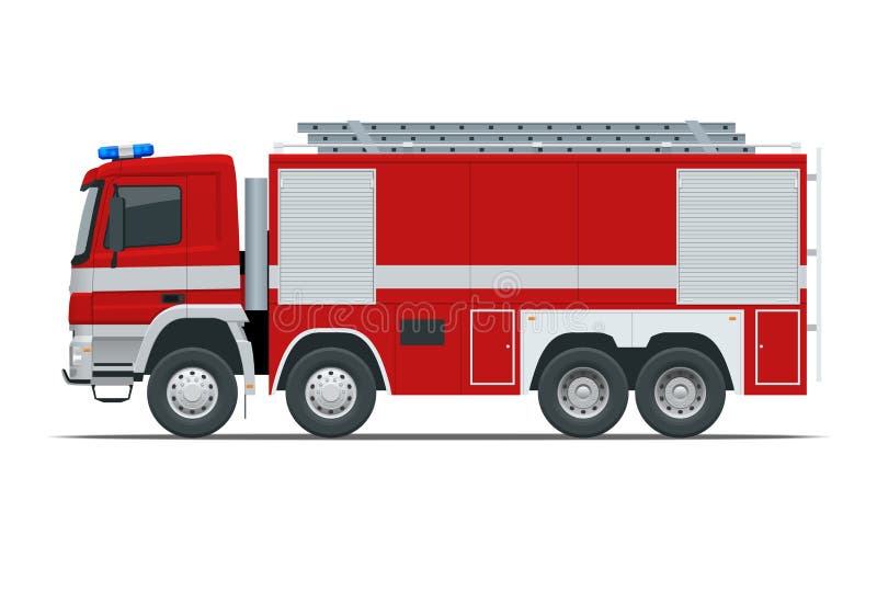 Car, emergency, engine, fire, isometric, red, truck icon - Download