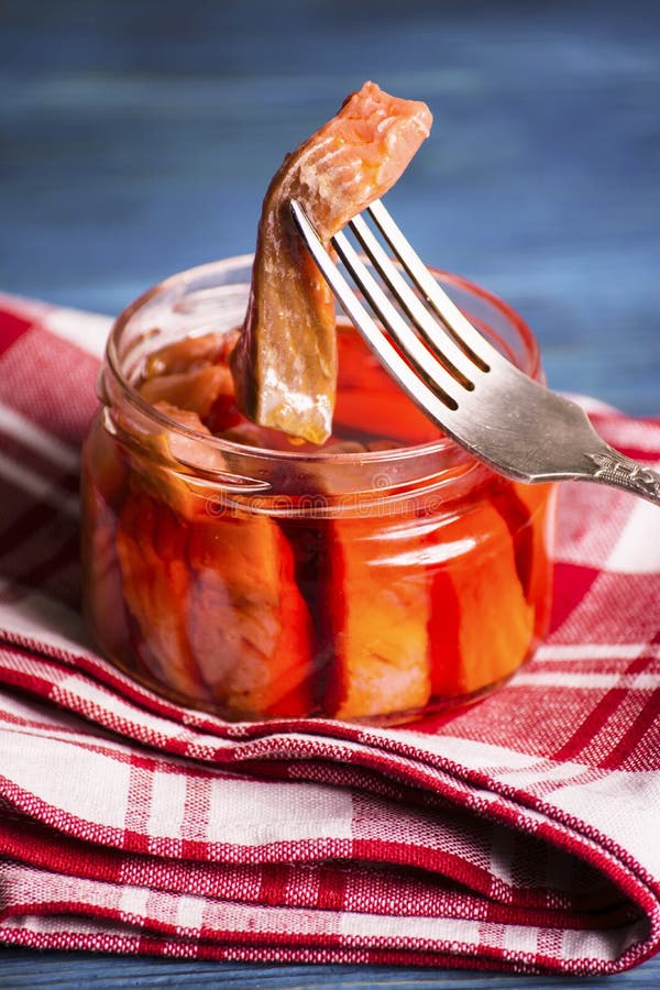 Red fish in sauce stock image. Image of sauce, fish, seafood 90802527