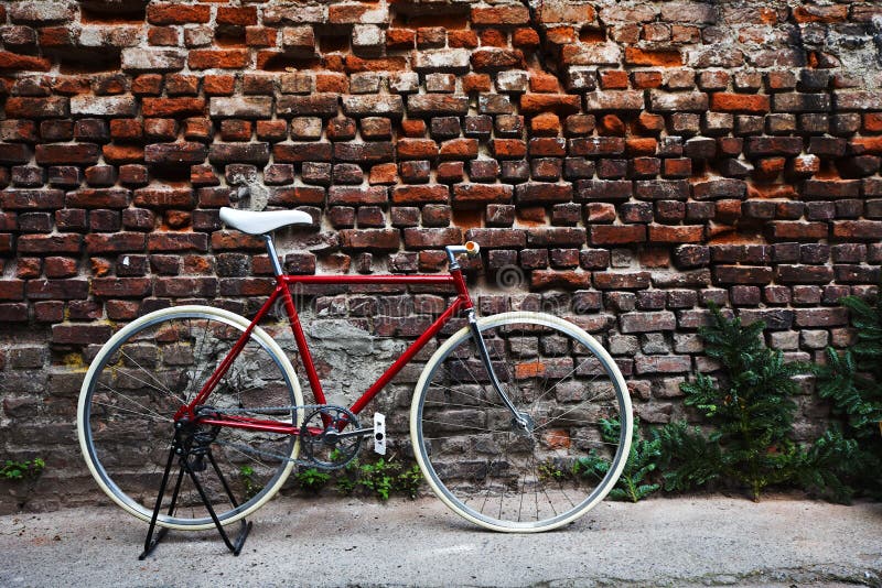 Red Fixie Bike stock image. Image of people, lightweight 64922317