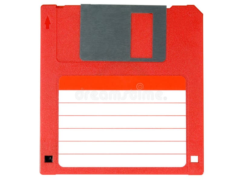 Red floppy disk royalty free illustration Red floppy disk royalty free illustration
