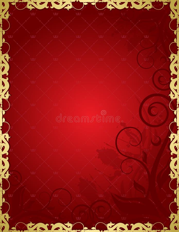 Red floral background