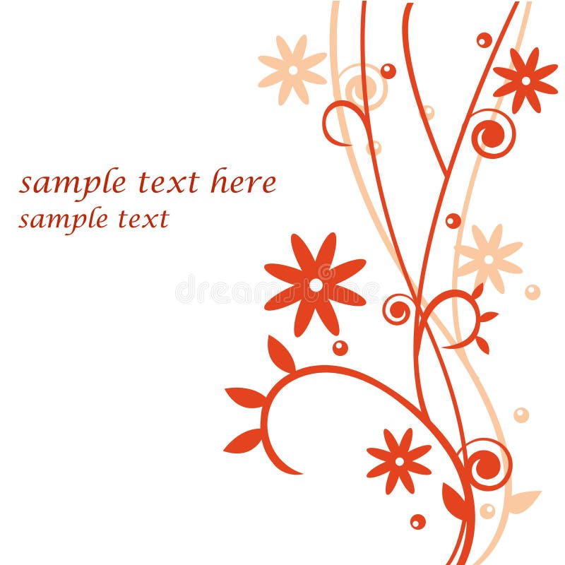 Red floral background