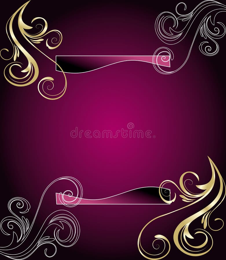 Red floral vector background