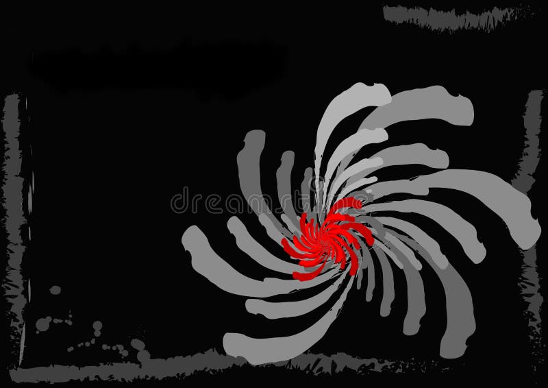 Abstract Red Flower Black Background Stock Illustrations 65,756