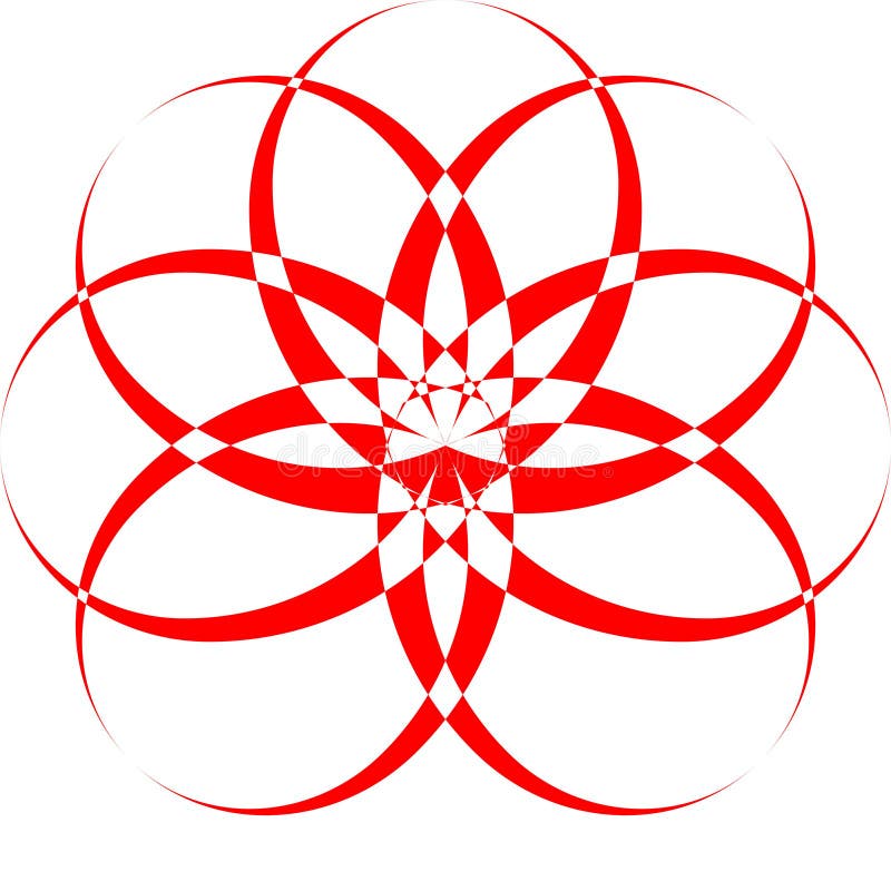 Red Flower Logo Design and Vector, Stock Illustration Illustration of