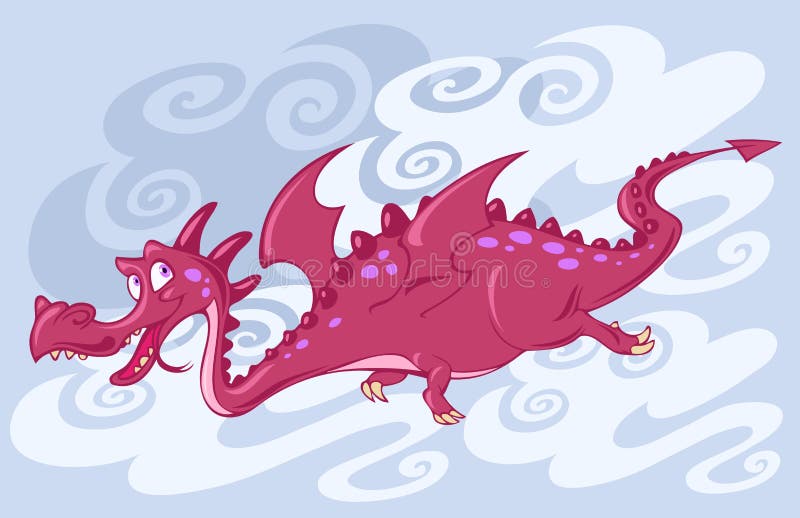 Red flying dragon