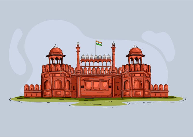 Red Fort Painting | Red Fort Drawings | Snehgangal-saigonsouth.com.vn