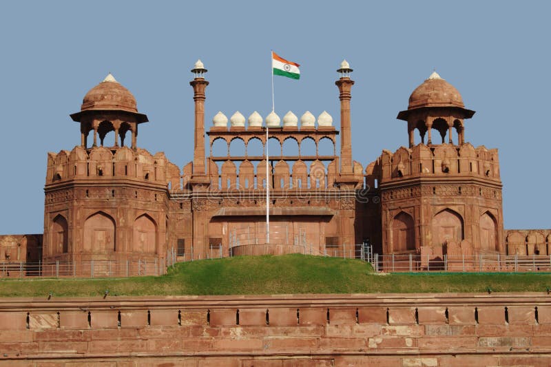 Red Fort, New Delhi stock photo. Image of monument, facade - 3286730