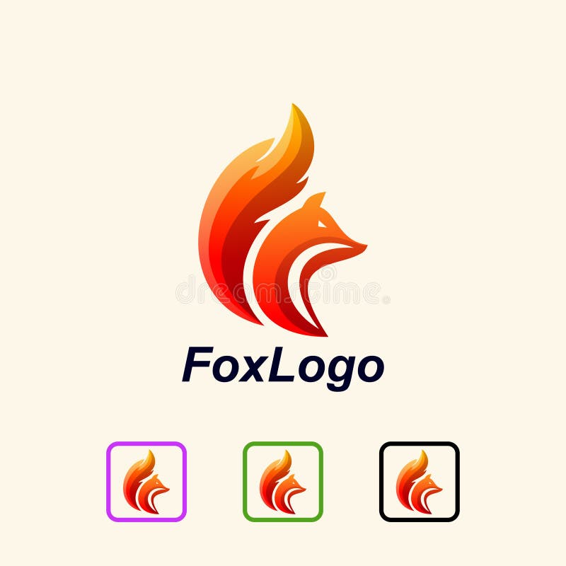 Premium Vector  Simple red fox logo design idea
