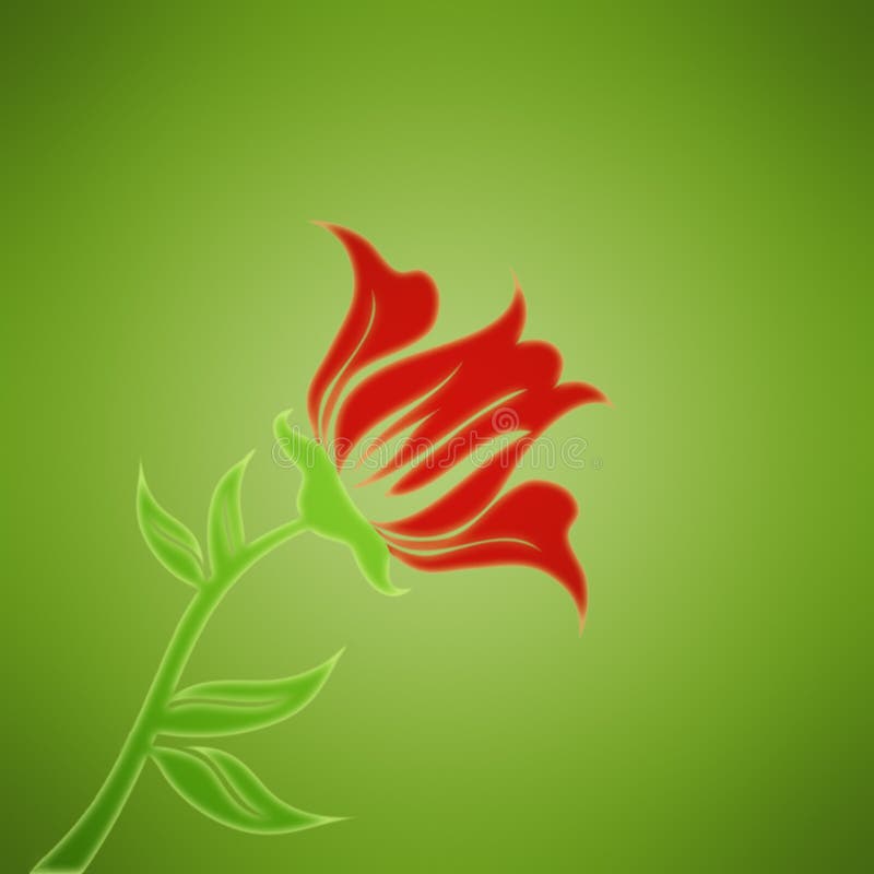 red för bakgrundsblommagreen stock illustrationer red för bakgrundsblommagreen stock illustrationer