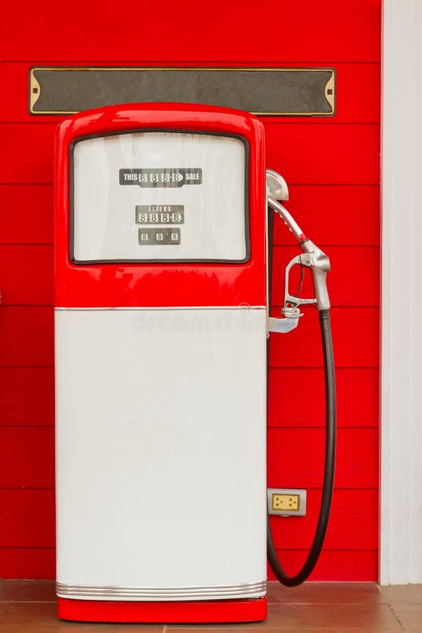 Red gas pump stock photo. Image of equipment, efficient 25236502