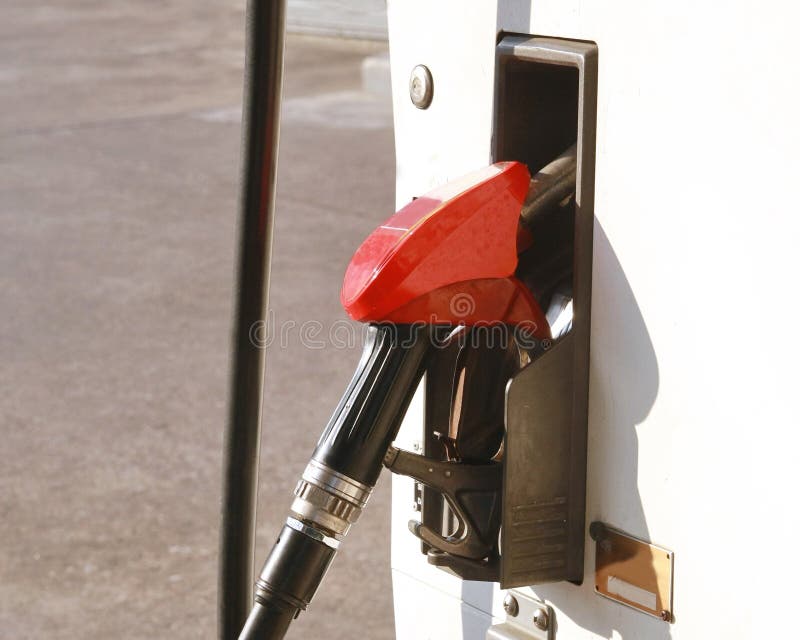Red gas pump stock image. Image of environment, engine 34893689