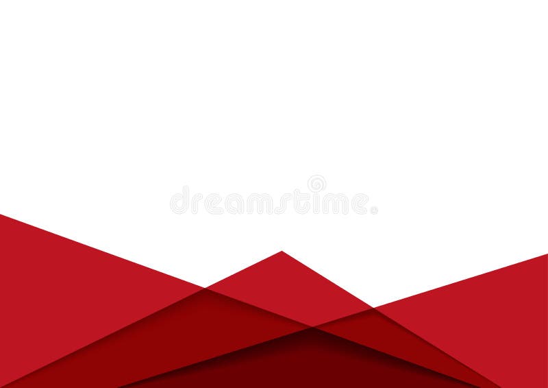 Red Geometric Background with Layers and Shadows Stock Vector -  Illustration of abstract, broken: 171955470
