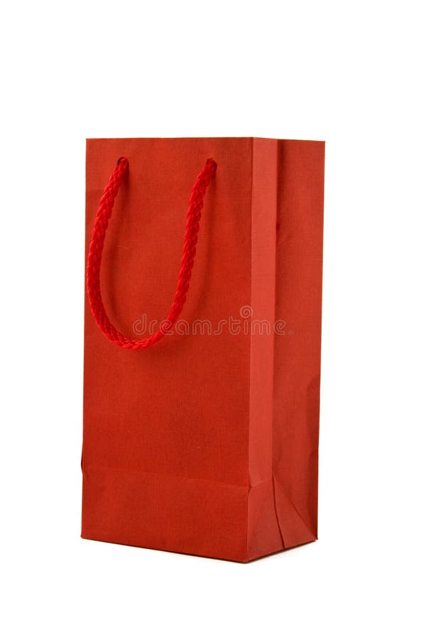Red gift bag stock photo. Image of concept, purchase 16178530