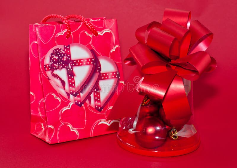Red gift bags stock image. Image of abstract, present 28128351