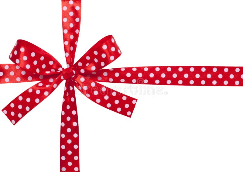 Red Gift Bow and Ribbon stock image. Image of retail - 22200723