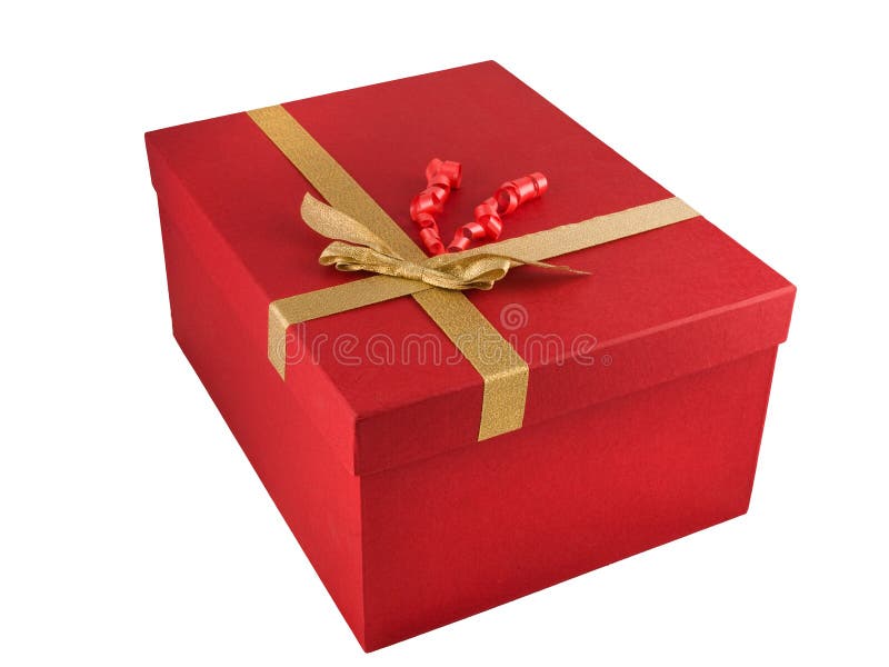 Red gift box stock photo. Image of shopping, package 16094354
