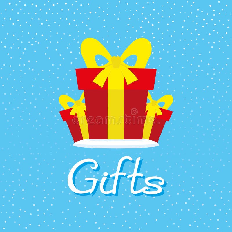 Red gift boxes. royalty free illustration