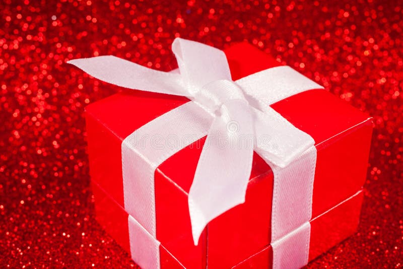 Red Gift Boxes on Glitter Red Background Stock Image Image of present, birthday 62072143