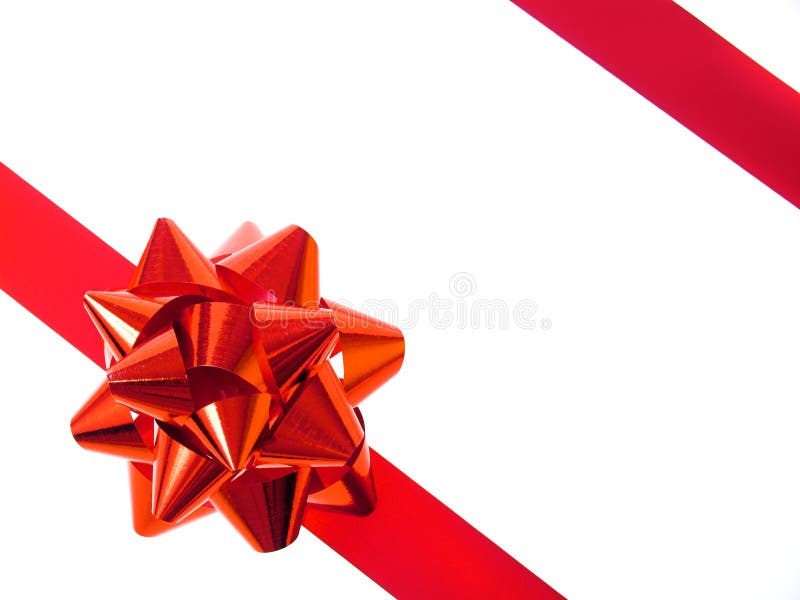 Red gift ribbon and bow stock photo. Image of over, concept - 1478558