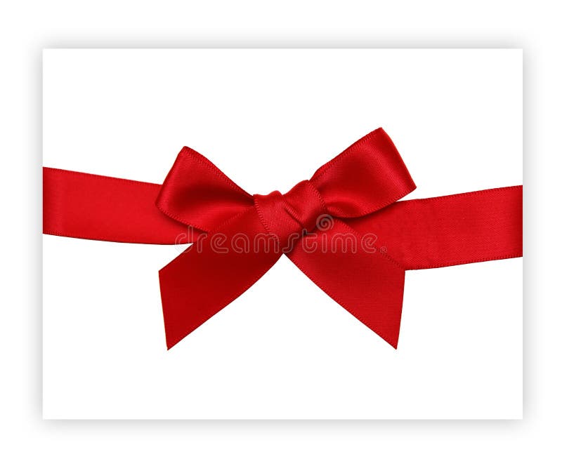 . Red 10 SMALL RIBBON BOWS