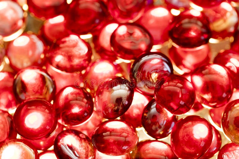 Red Glass Spheres stock photo. Image of object, decoration 58631072