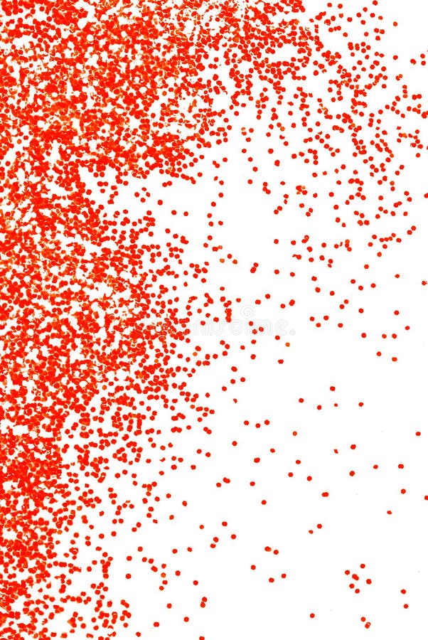Red Glitter Sparkle on White Stock Image Image of background, border