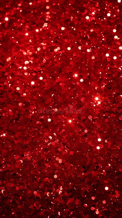 Red Glitter Texture Christmas Abstract Background. Stock Illustration