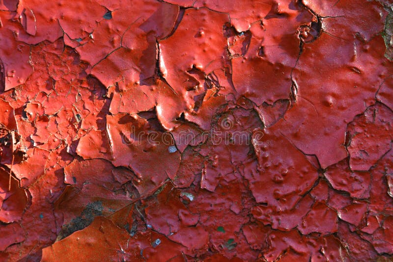 Red Gloss Paint Peeling Off Wall Stock Image Image of shadows, gloss