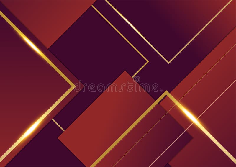 Red and Gold Abstract Background Stock Illustration - Illustration of