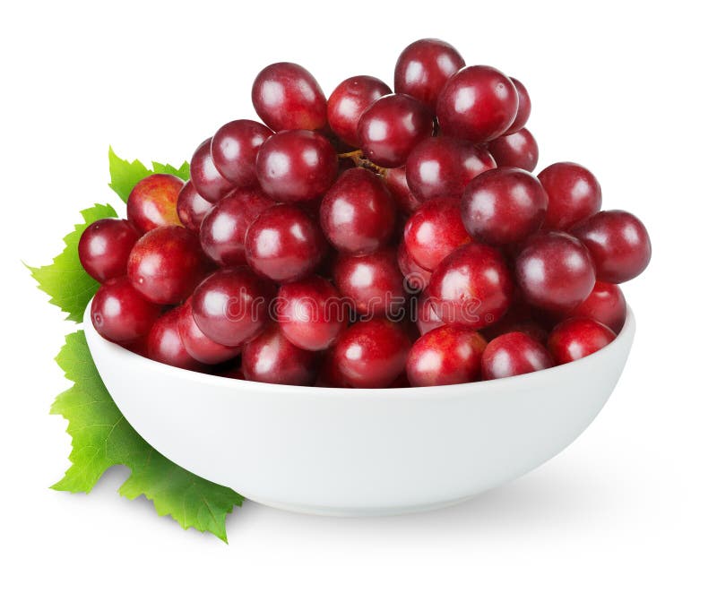 Red grapes in a bowl