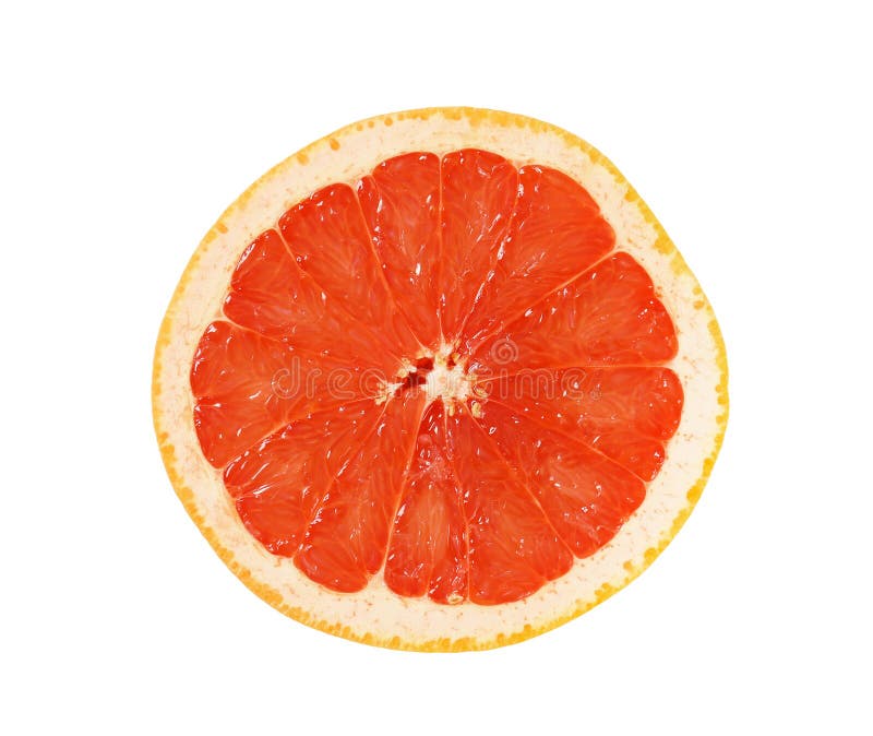 Half a fresh red grapefruit