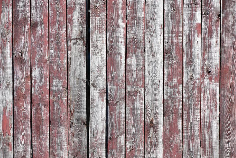 Red-gray Wooden Background. Vertical Boards. Old Paint Peels Off ...