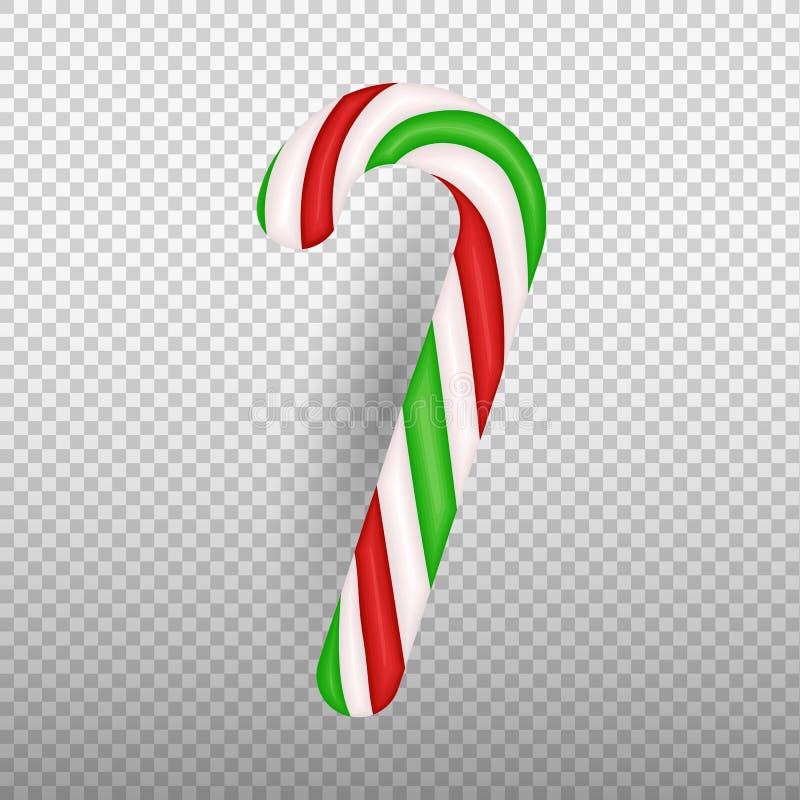 Green Candy Cane Swoosh Border Stock Illustration Illustration of