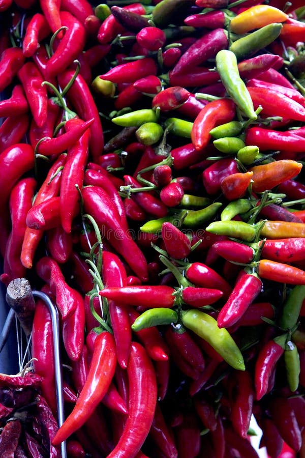 Red and green chili