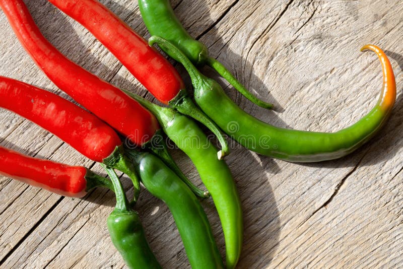 Red and Green Chili Pepper stock photo. Image of food 13117838