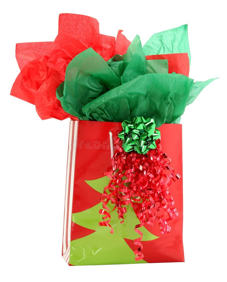 Red and Green Gift Holiday Gift Bag