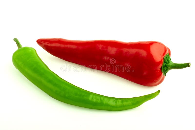 Red and green hot pepper