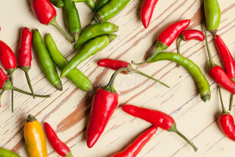 Red and green hot peppers stock photo. Image of organic 16758488