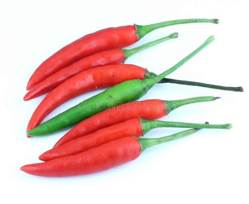 Red and green hot peppers stock photo. Image of pepper 28528698