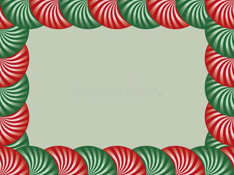 Red and Green Peppermint Border