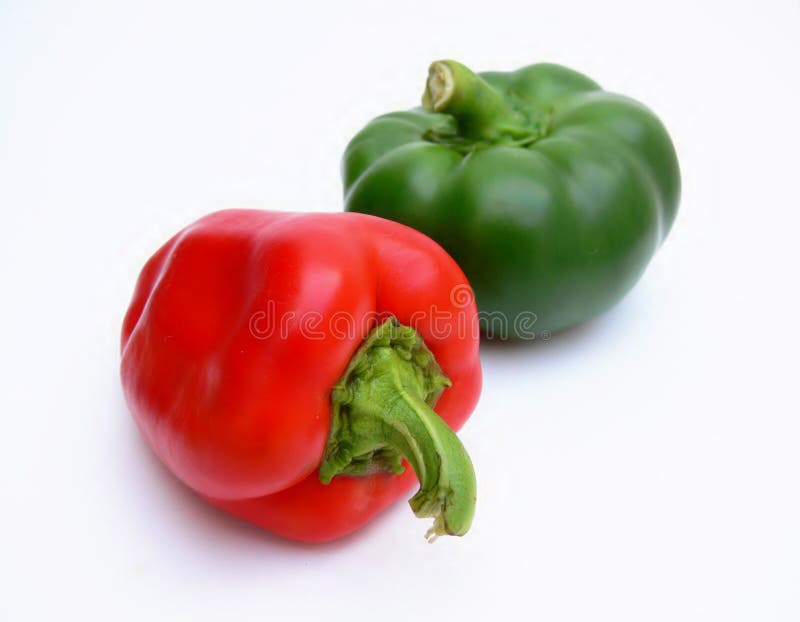 Red and Green Peppers at Farmers Market Stock Image Image of market