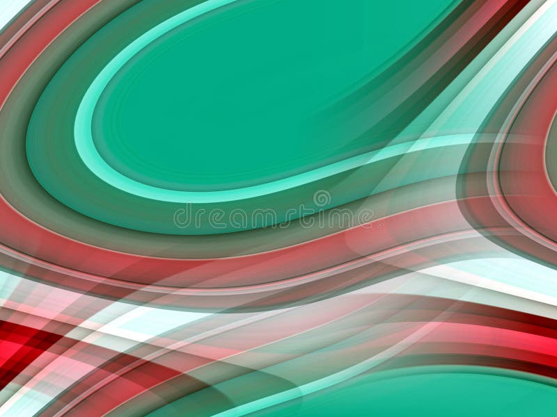 Red green pink silver blurred fluid lines background, abstract colorful geometries stock illustration