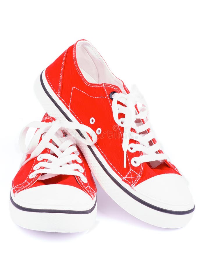 Red Gym Shoes stock photo. Image of comfortable, shoes 33251894